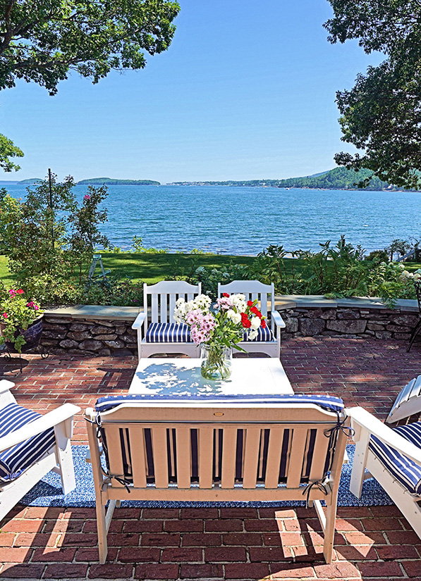 View of the ocean from the back patio at Oceansedge
