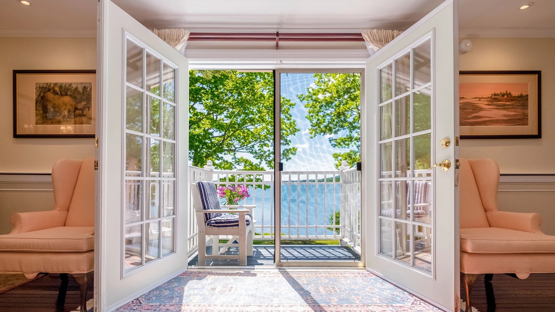 View from the window of the main bedroom at Oceansedge