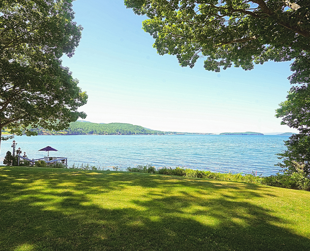 View of the ocean from Oceansedge vacation rental in Bar Harbor, Maine